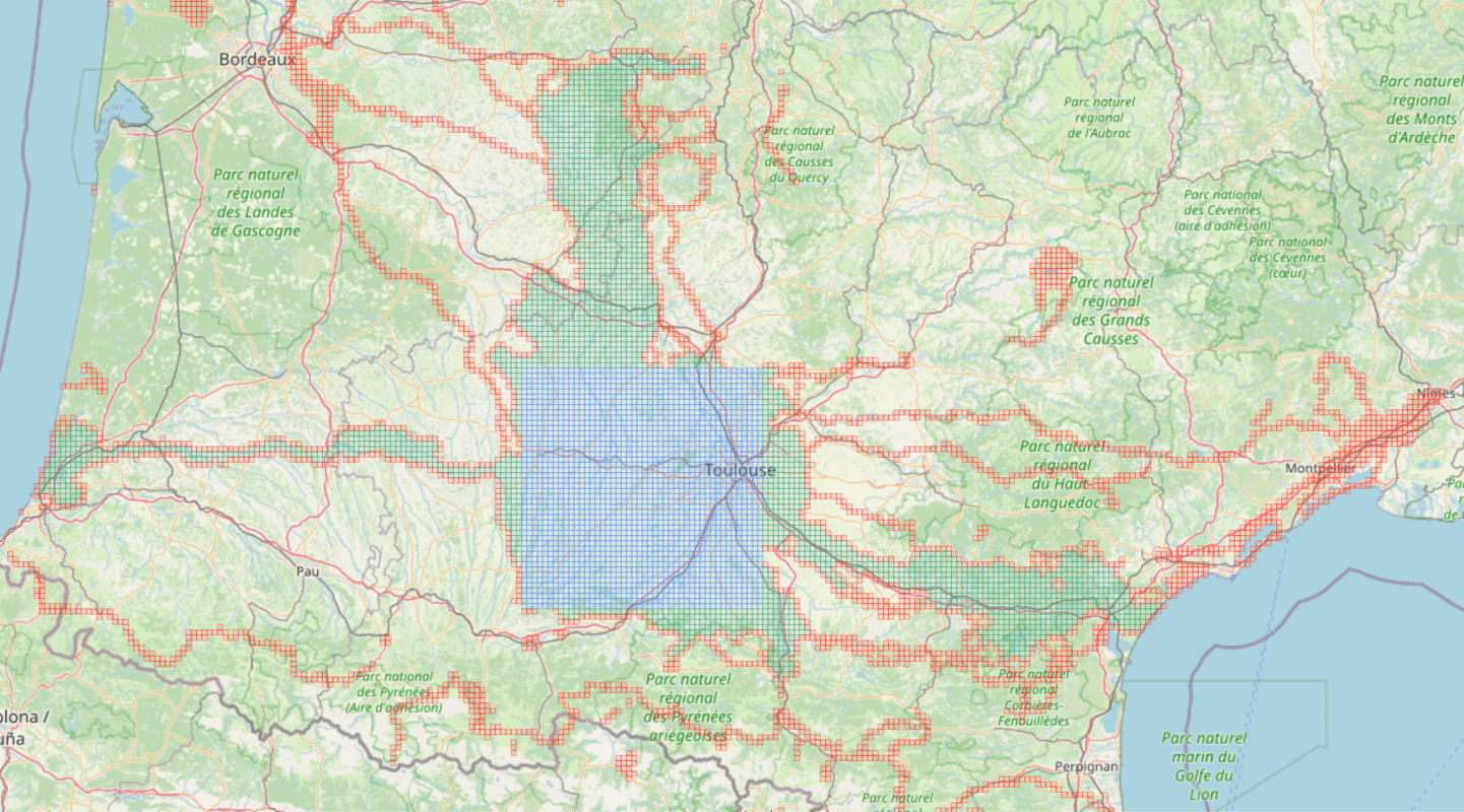 Max square: 46x46
Max cluster: 4629
Total tiles: 10117