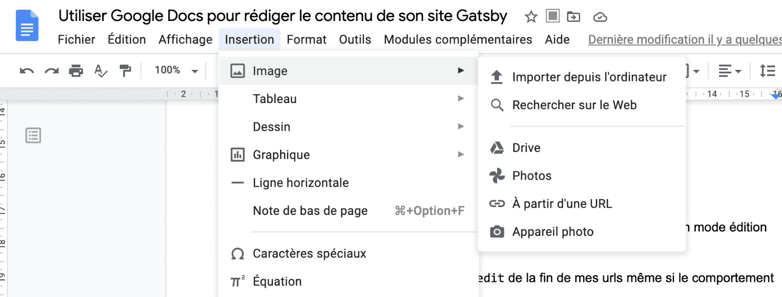 utiliser google docs pour rediger le contenu de son site gatsby 3